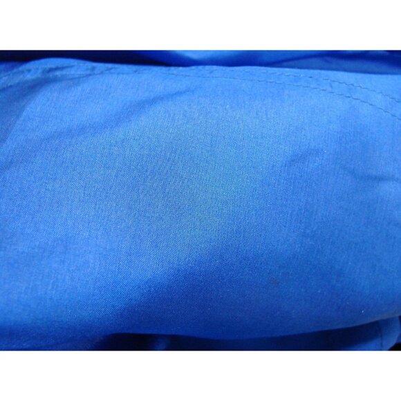 Tudor Court Reversible Silk Polyester Jacket Womens Size 3X Blue Pockets Collar - Picture 11 of 12